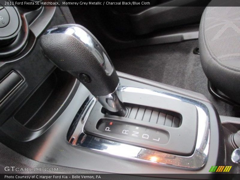 Monterey Grey Metallic / Charcoal Black/Blue Cloth 2011 Ford Fiesta SE Hatchback