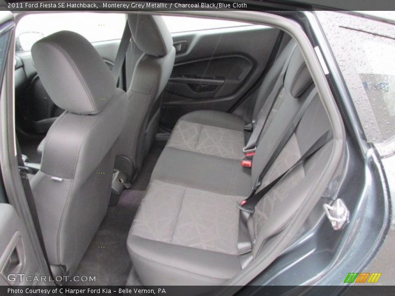 Monterey Grey Metallic / Charcoal Black/Blue Cloth 2011 Ford Fiesta SE Hatchback