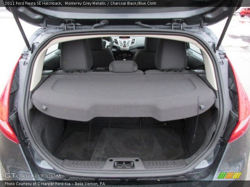 Monterey Grey Metallic / Charcoal Black/Blue Cloth 2011 Ford Fiesta SE Hatchback
