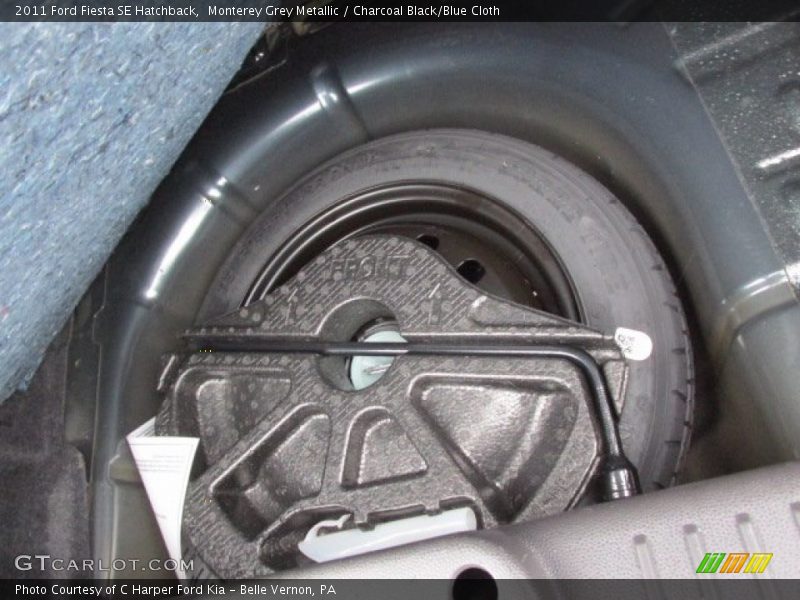 Monterey Grey Metallic / Charcoal Black/Blue Cloth 2011 Ford Fiesta SE Hatchback