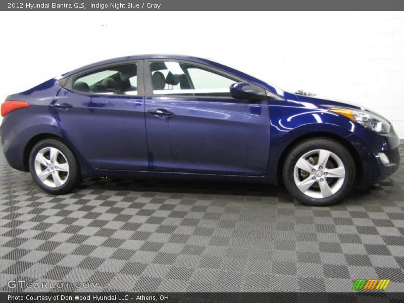Indigo Night Blue / Gray 2012 Hyundai Elantra GLS
