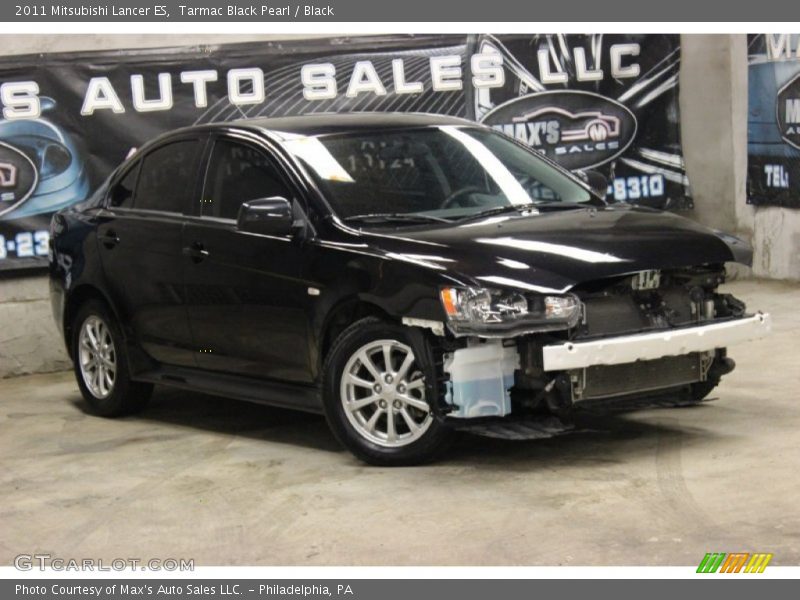 Tarmac Black Pearl / Black 2011 Mitsubishi Lancer ES