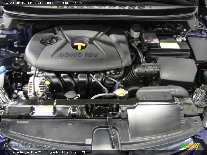 Indigo Night Blue / Gray 2012 Hyundai Elantra GLS