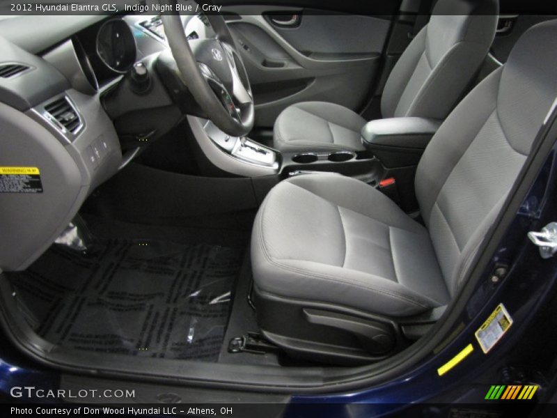 Indigo Night Blue / Gray 2012 Hyundai Elantra GLS