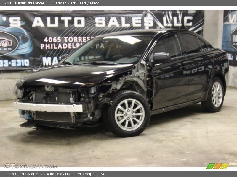 Tarmac Black Pearl / Black 2011 Mitsubishi Lancer ES