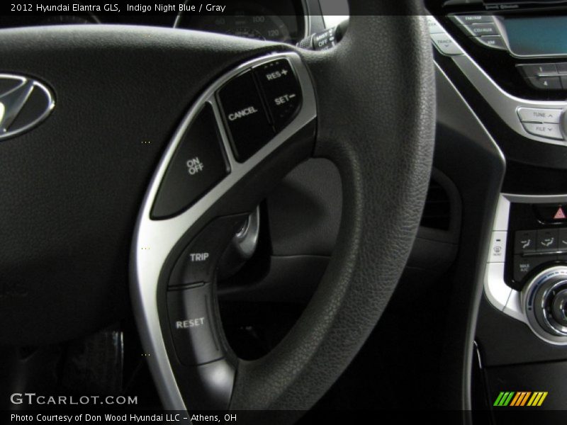 Indigo Night Blue / Gray 2012 Hyundai Elantra GLS