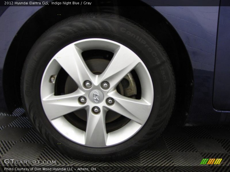 Indigo Night Blue / Gray 2012 Hyundai Elantra GLS