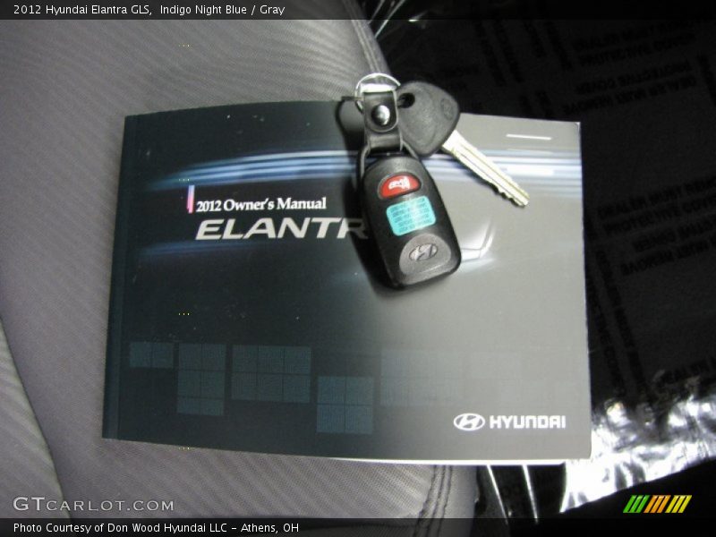 Indigo Night Blue / Gray 2012 Hyundai Elantra GLS