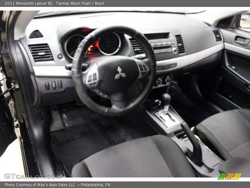 Tarmac Black Pearl / Black 2011 Mitsubishi Lancer ES
