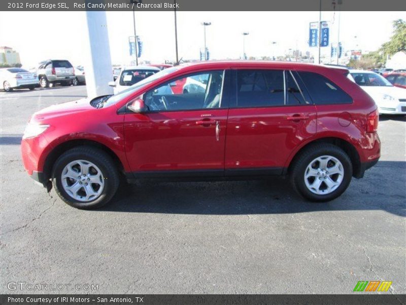 Red Candy Metallic / Charcoal Black 2012 Ford Edge SEL