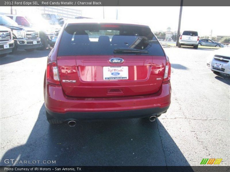 Red Candy Metallic / Charcoal Black 2012 Ford Edge SEL