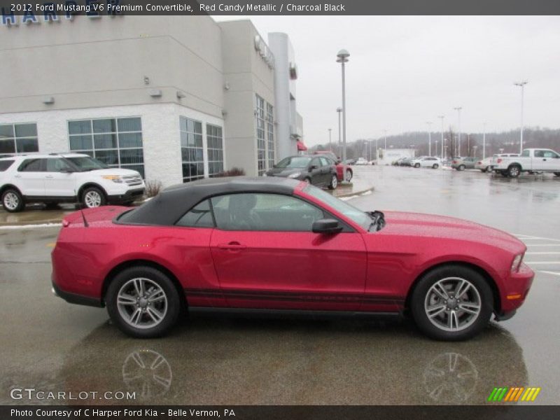 Red Candy Metallic / Charcoal Black 2012 Ford Mustang V6 Premium Convertible