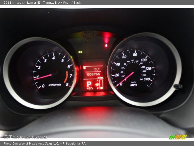 Tarmac Black Pearl / Black 2011 Mitsubishi Lancer ES
