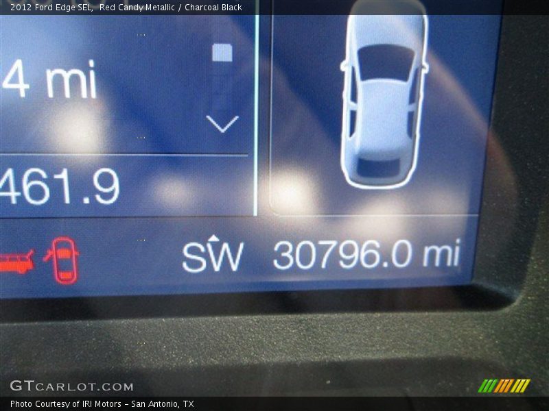 Red Candy Metallic / Charcoal Black 2012 Ford Edge SEL