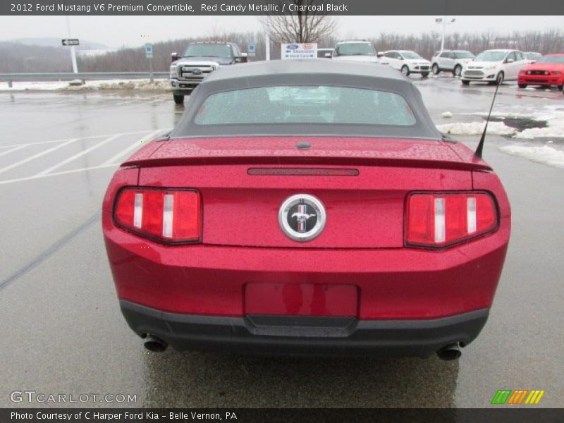 Red Candy Metallic / Charcoal Black 2012 Ford Mustang V6 Premium Convertible