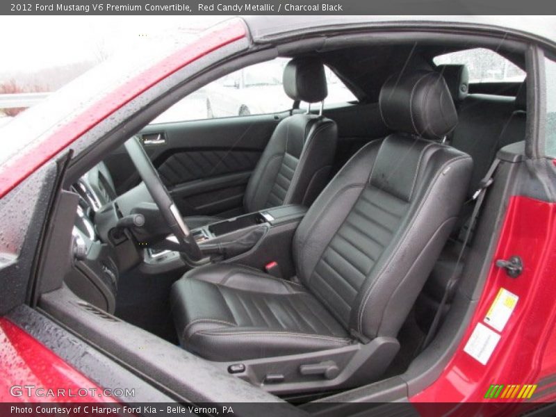 Red Candy Metallic / Charcoal Black 2012 Ford Mustang V6 Premium Convertible