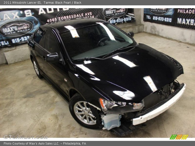 Tarmac Black Pearl / Black 2011 Mitsubishi Lancer ES