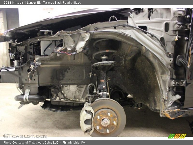 Tarmac Black Pearl / Black 2011 Mitsubishi Lancer ES