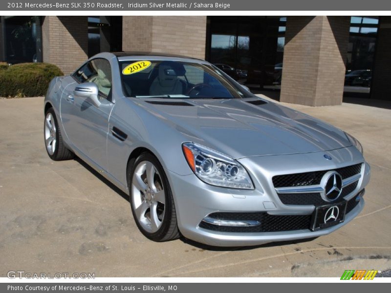Iridium Silver Metallic / Sahara Beige 2012 Mercedes-Benz SLK 350 Roadster