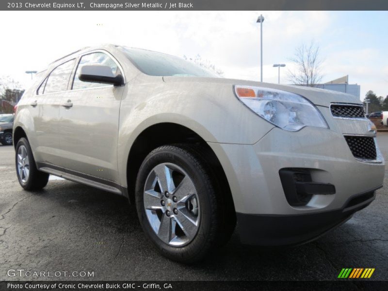 Champagne Silver Metallic / Jet Black 2013 Chevrolet Equinox LT