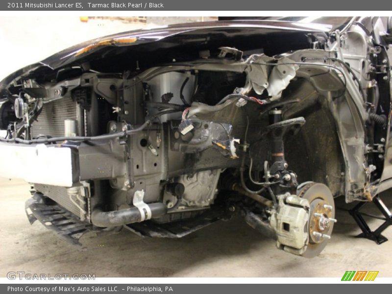 Tarmac Black Pearl / Black 2011 Mitsubishi Lancer ES