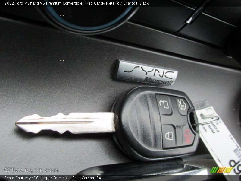 Red Candy Metallic / Charcoal Black 2012 Ford Mustang V6 Premium Convertible