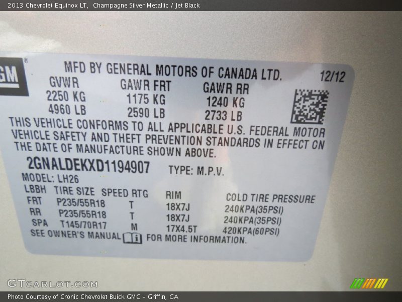 Champagne Silver Metallic / Jet Black 2013 Chevrolet Equinox LT