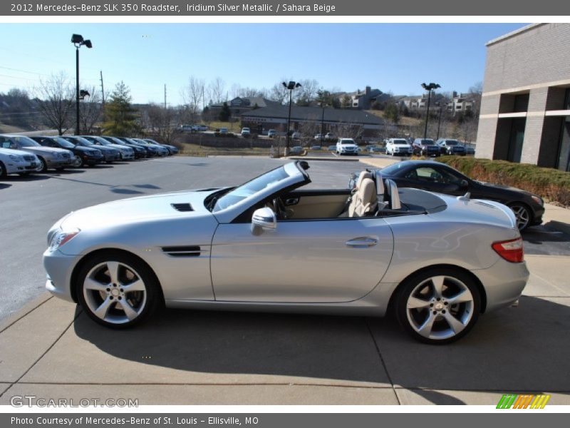 Iridium Silver Metallic / Sahara Beige 2012 Mercedes-Benz SLK 350 Roadster