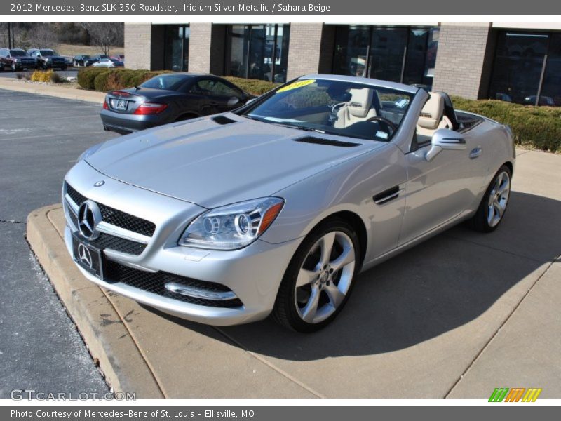 Iridium Silver Metallic / Sahara Beige 2012 Mercedes-Benz SLK 350 Roadster