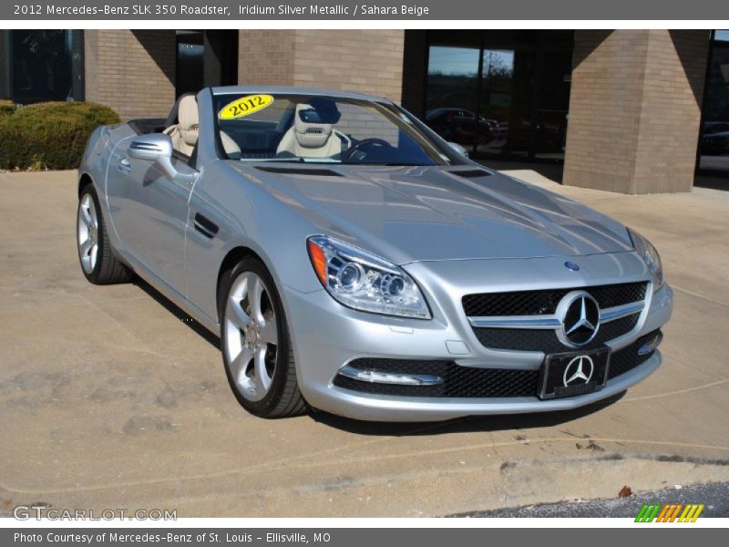 Iridium Silver Metallic / Sahara Beige 2012 Mercedes-Benz SLK 350 Roadster