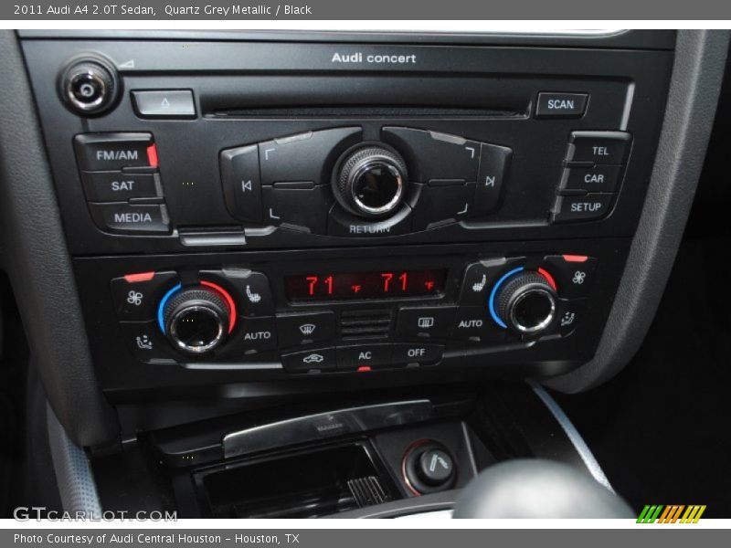 Quartz Grey Metallic / Black 2011 Audi A4 2.0T Sedan