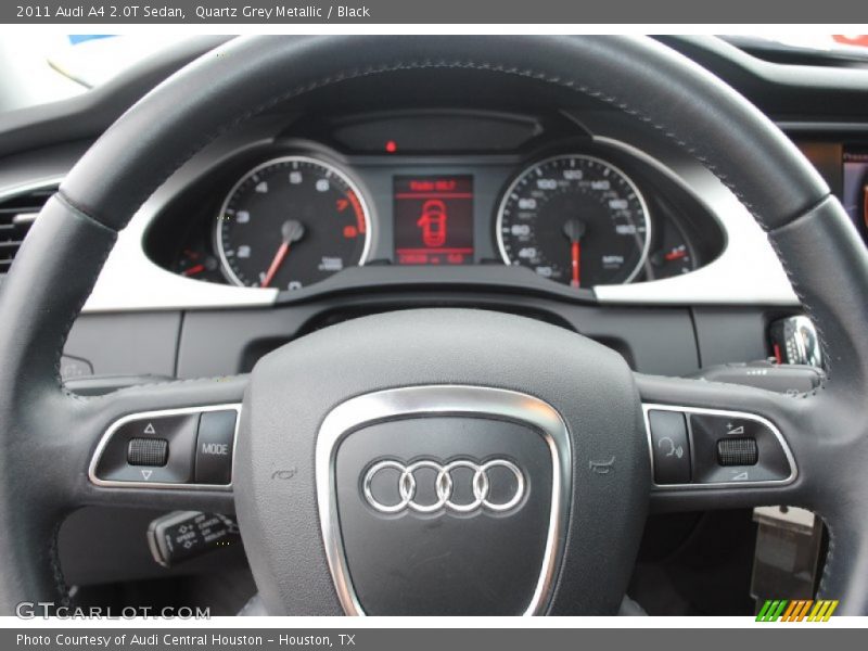 Quartz Grey Metallic / Black 2011 Audi A4 2.0T Sedan