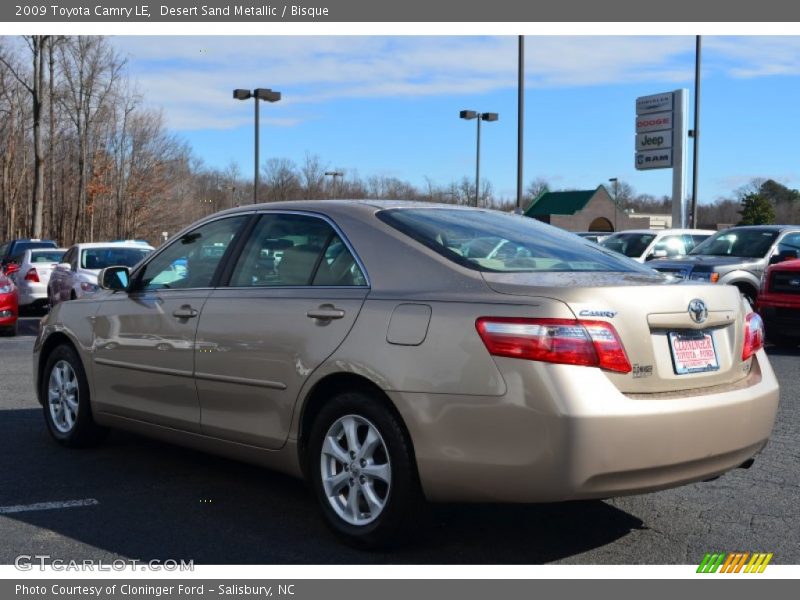 Desert Sand Metallic / Bisque 2009 Toyota Camry LE