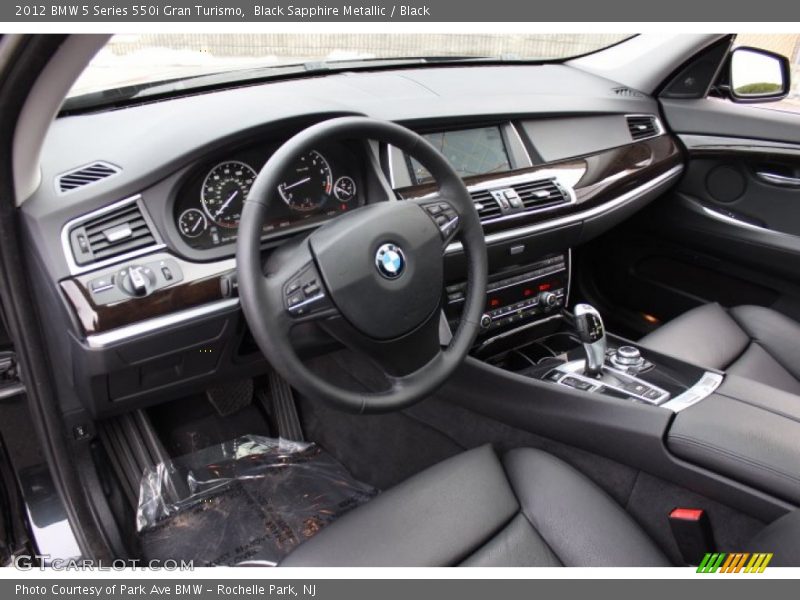 Black Interior - 2012 5 Series 550i Gran Turismo 