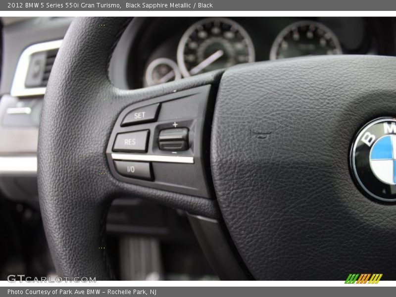 Black Sapphire Metallic / Black 2012 BMW 5 Series 550i Gran Turismo