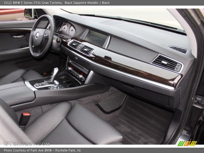 Black Sapphire Metallic / Black 2012 BMW 5 Series 550i Gran Turismo