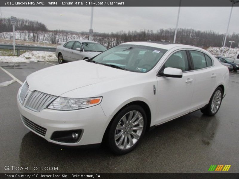 White Platinum Metallic Tri-Coat / Cashmere 2011 Lincoln MKS AWD