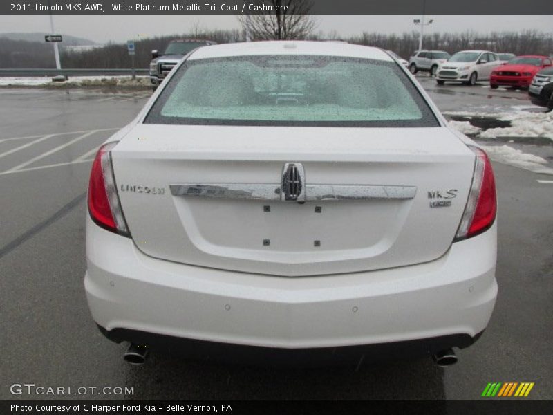 White Platinum Metallic Tri-Coat / Cashmere 2011 Lincoln MKS AWD