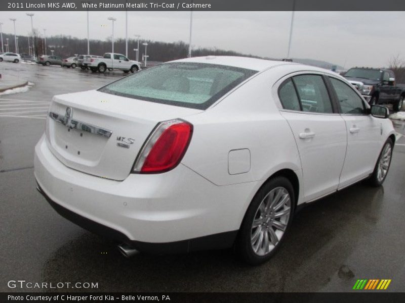 White Platinum Metallic Tri-Coat / Cashmere 2011 Lincoln MKS AWD
