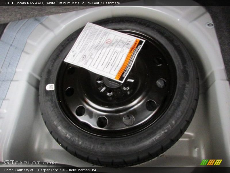 White Platinum Metallic Tri-Coat / Cashmere 2011 Lincoln MKS AWD