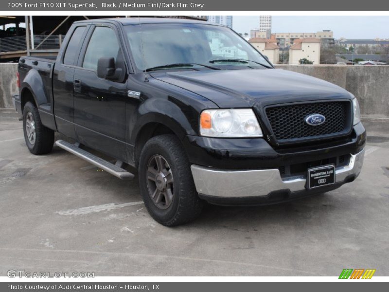Black / Medium Flint/Dark Flint Grey 2005 Ford F150 XLT SuperCab