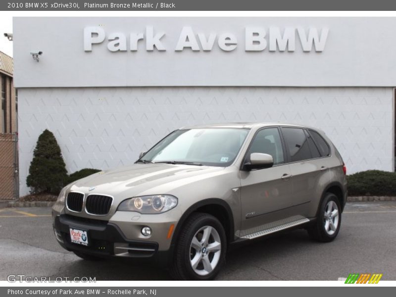 Platinum Bronze Metallic / Black 2010 BMW X5 xDrive30i