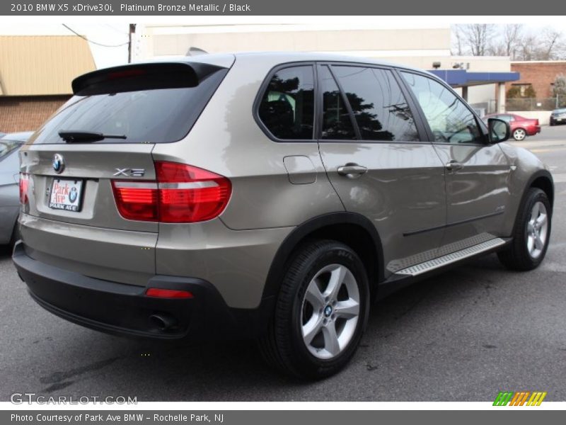 Platinum Bronze Metallic / Black 2010 BMW X5 xDrive30i