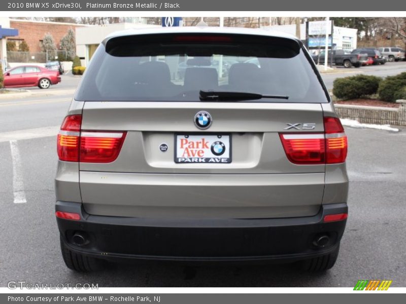 Platinum Bronze Metallic / Black 2010 BMW X5 xDrive30i