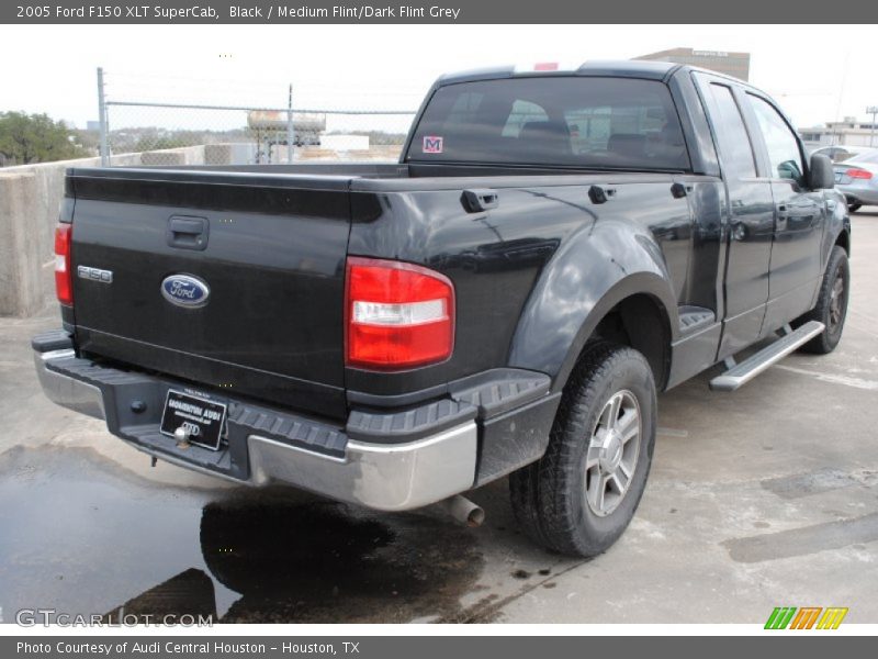 Black / Medium Flint/Dark Flint Grey 2005 Ford F150 XLT SuperCab