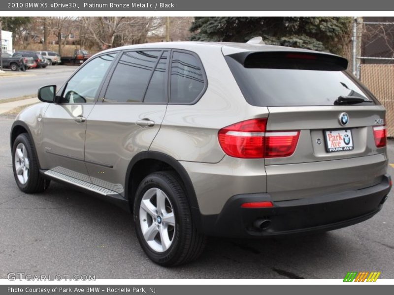 Platinum Bronze Metallic / Black 2010 BMW X5 xDrive30i