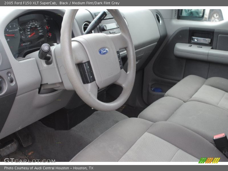 Black / Medium Flint/Dark Flint Grey 2005 Ford F150 XLT SuperCab