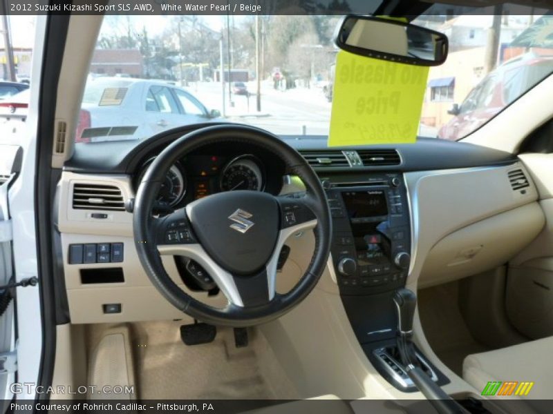 White Water Pearl / Beige 2012 Suzuki Kizashi Sport SLS AWD