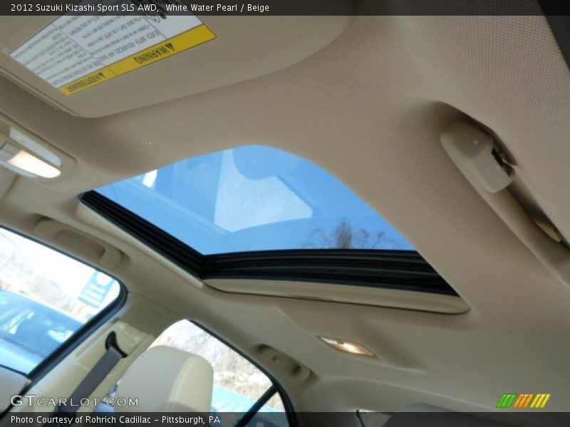 White Water Pearl / Beige 2012 Suzuki Kizashi Sport SLS AWD