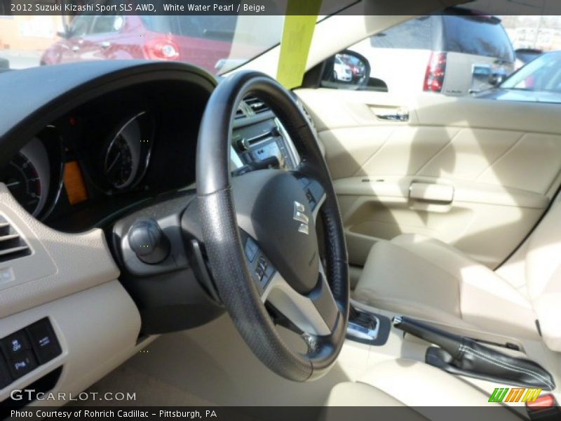 White Water Pearl / Beige 2012 Suzuki Kizashi Sport SLS AWD